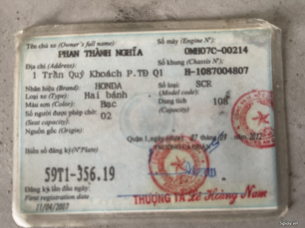 Cần bán 2 xe như hình bstp k9c - 1