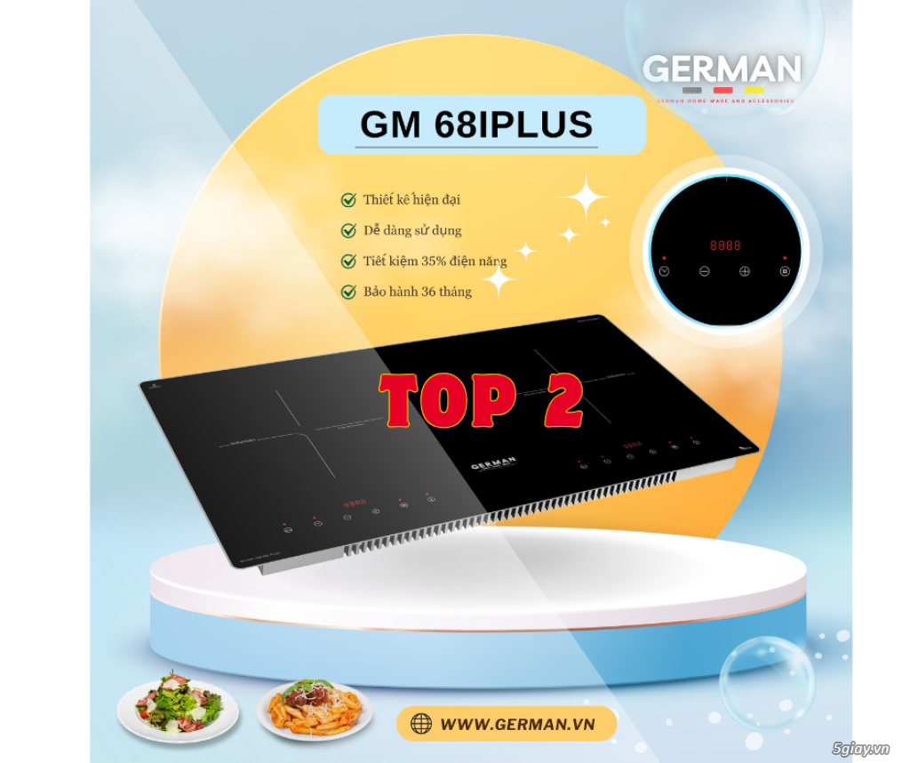 Tài chính dưới 10 triệu? Đây là 3 mẫu bếp từ GERMAN ĐỈNH nhất - 1