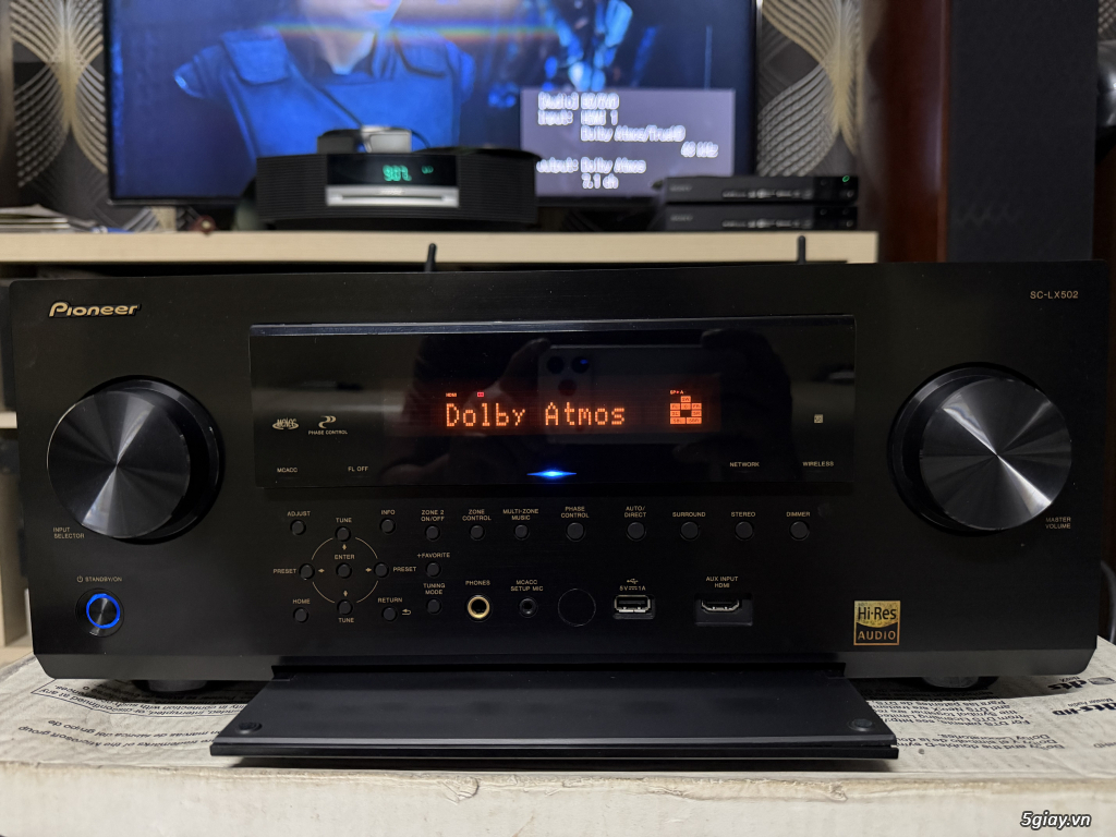 Receiver và ampli (nghe nhạc & xem phim-3D-dtsHD-trueHD-HDMA)loa-center-sub-surround. - 7