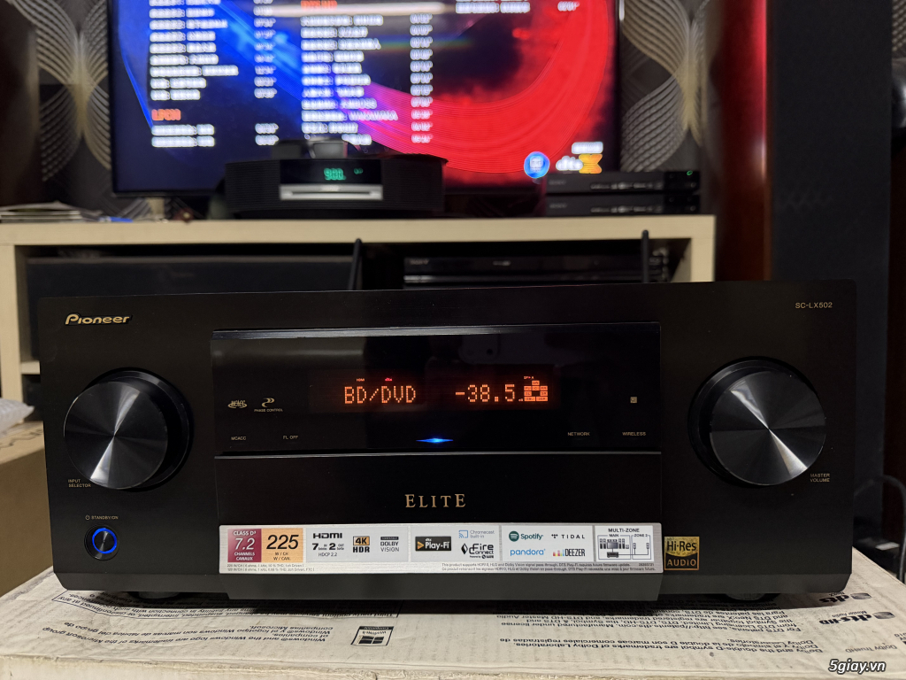 Receiver và ampli (nghe nhạc & xem phim-3D-dtsHD-trueHD-HDMA)loa-center-sub-surround. - 8