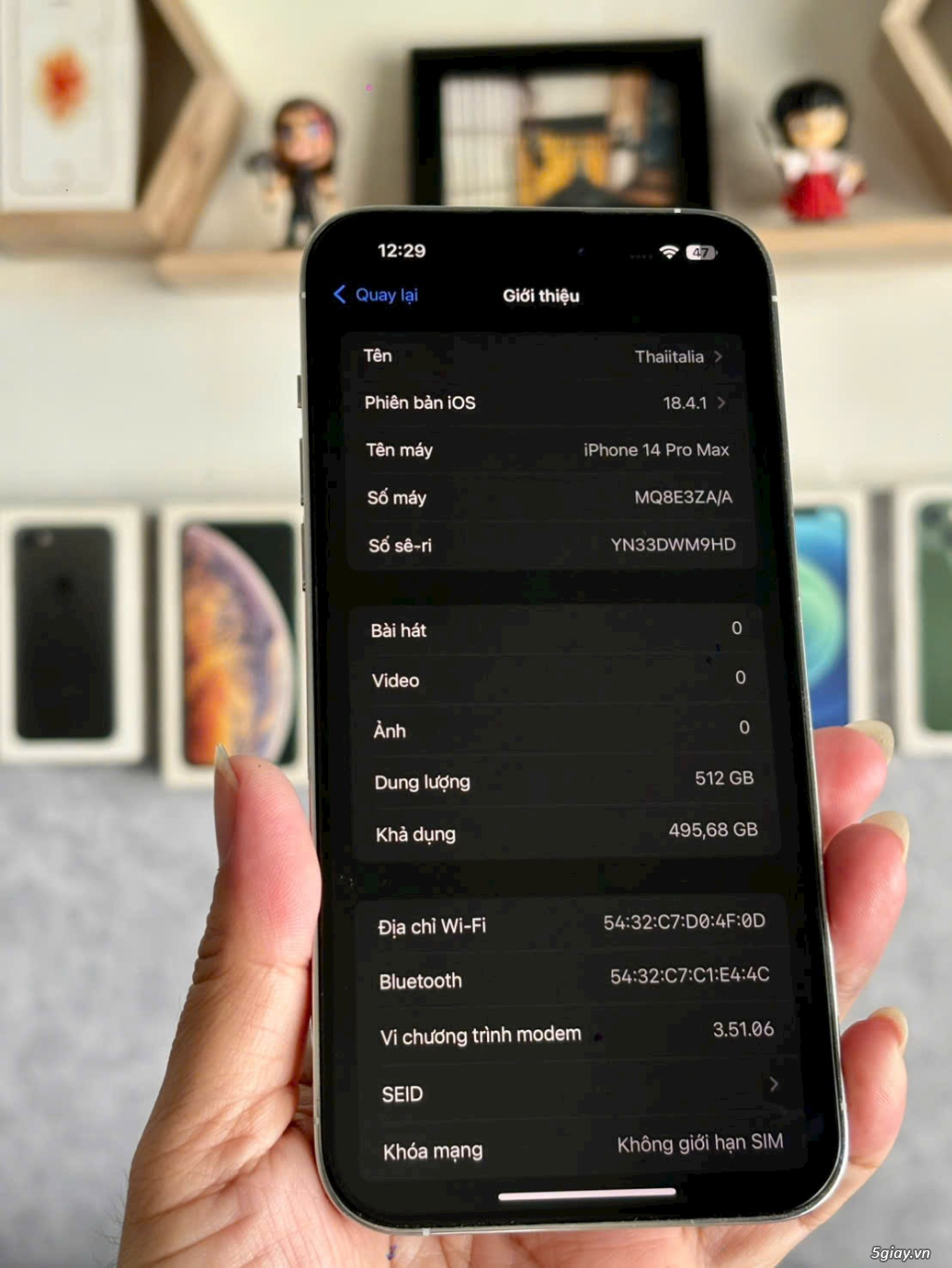 14 Pro max 512G White ZA/A 99%. Pin 84%... Zin ! - 5