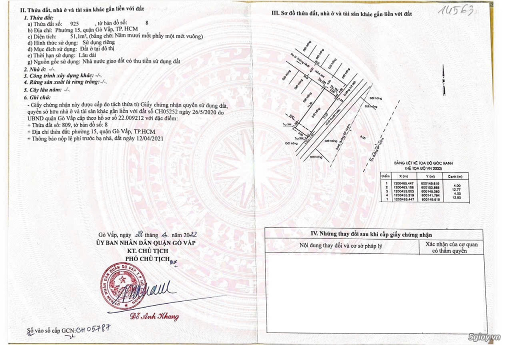 Bán lô góc 2 MT đường xe hơi Thống Nhất, P.15, Gò Vấp