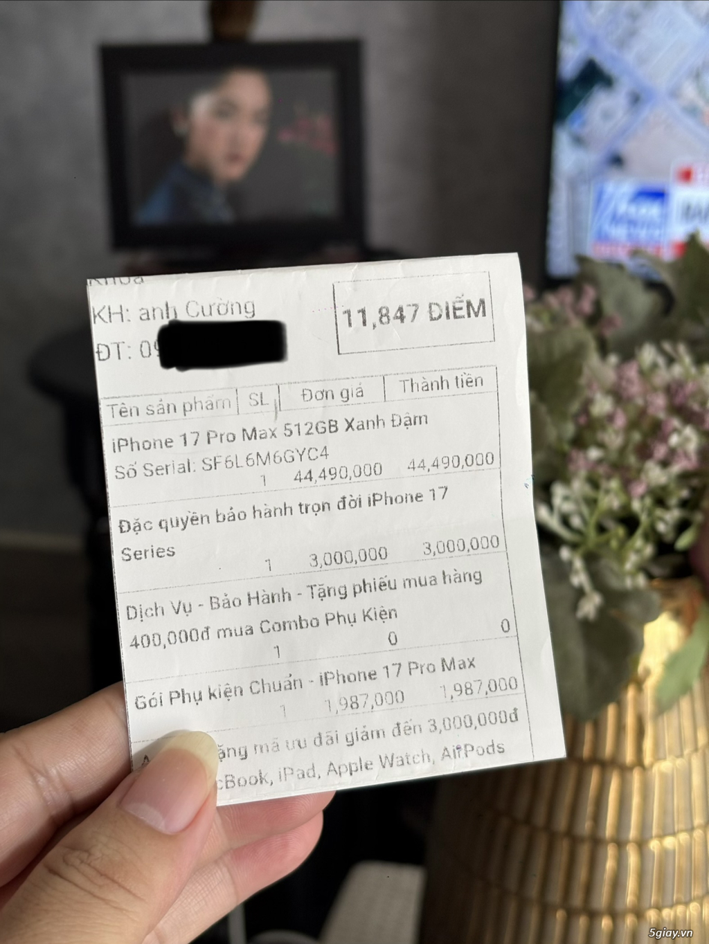 17 Pro max 512G VN BH FPT Trọn Đời 2/2027 ! - 2