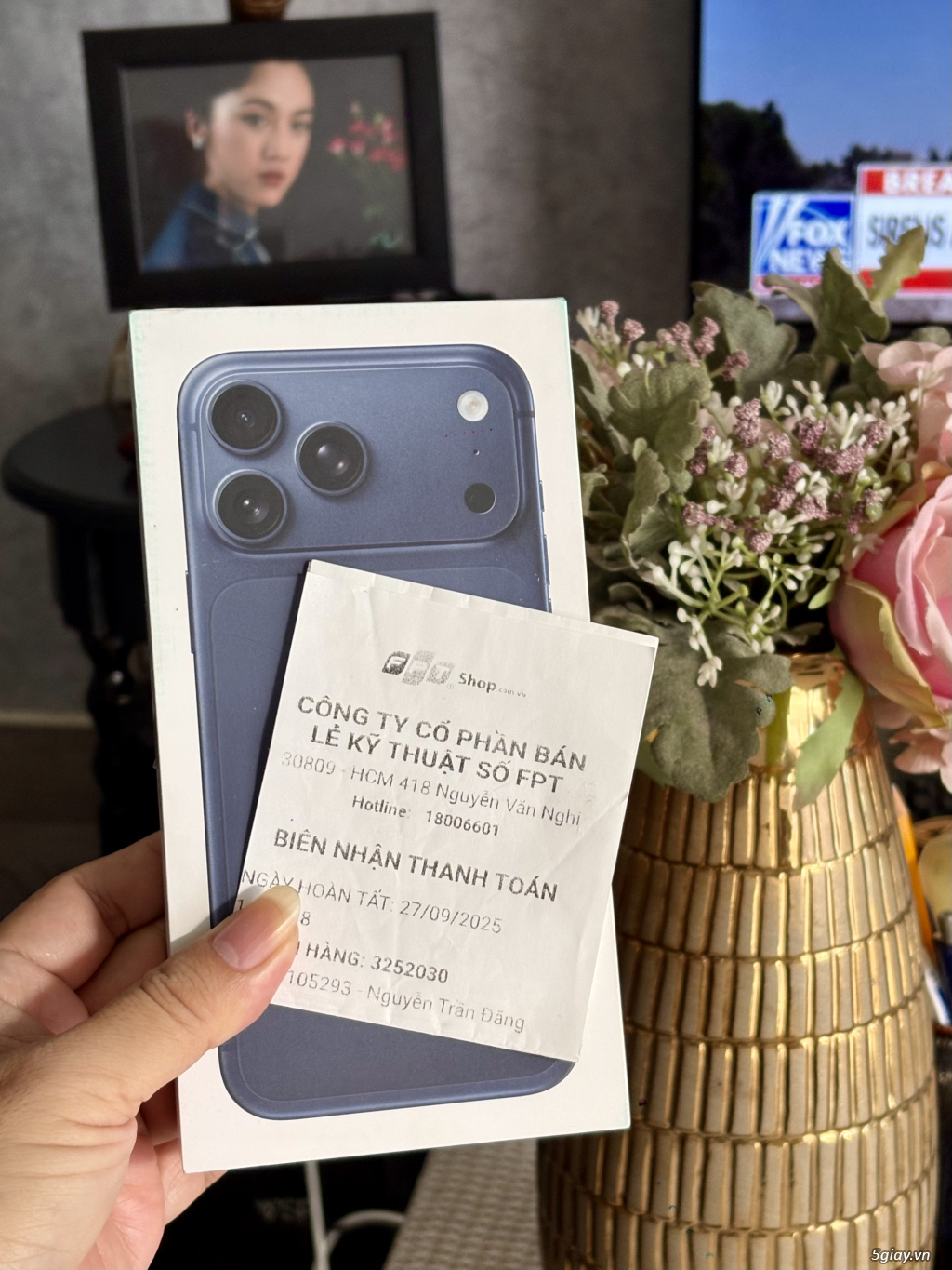17 Pro max 512G VN BH FPT Trọn Đời 2/2027 !