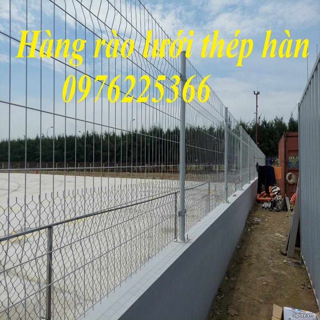Hàng rào mạ kẽm nhúng nóng D5A75x200