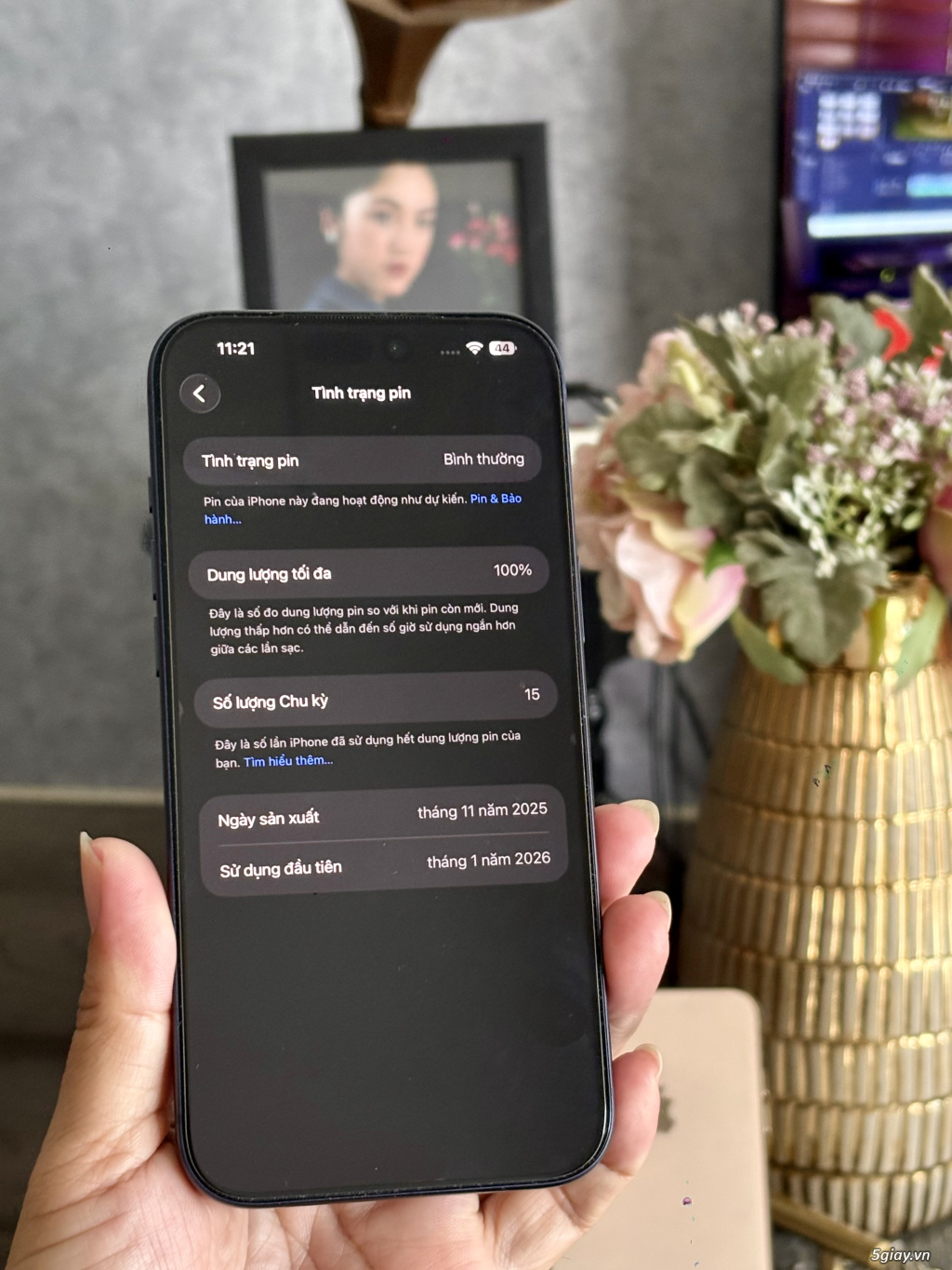 17 Pro max 256G VN Sạc 15 lần BH 1/2027 ! - 4