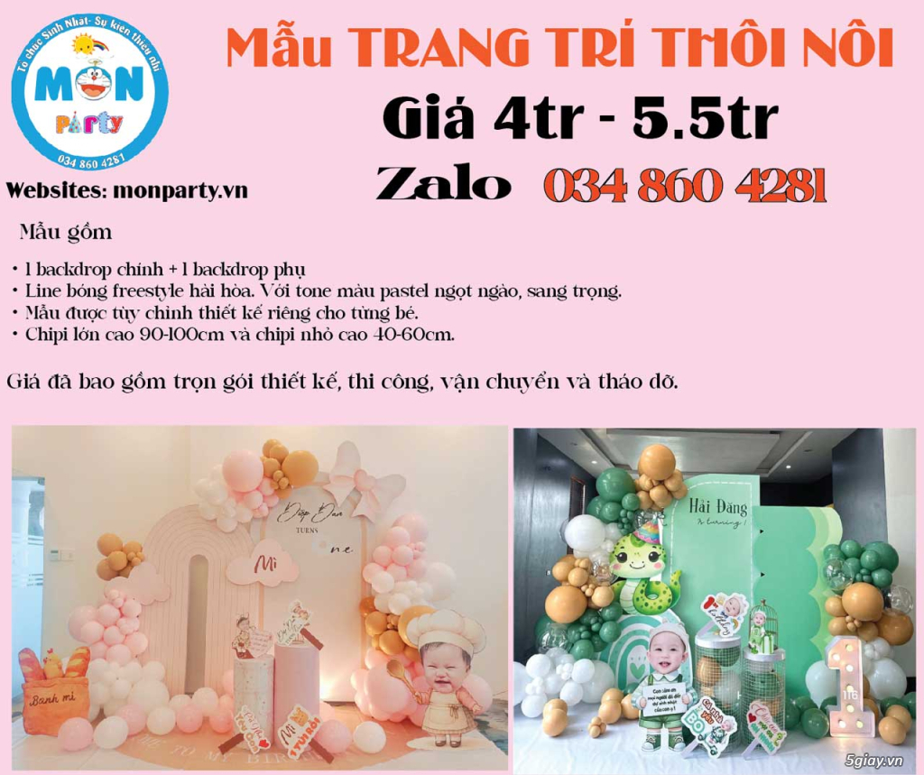 Trang trí thôi nôi tuổi rắn tại nhà chỉ từ 2 tr - 5