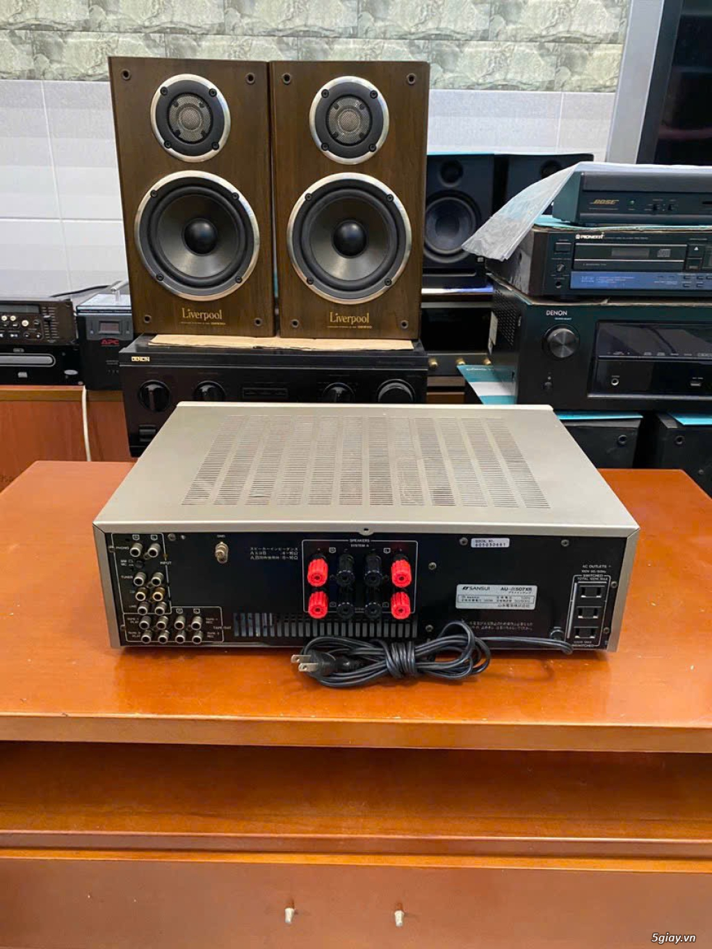 Amply Sansui @507XR , 160w, Mặt vàng siêu hiếm - 1