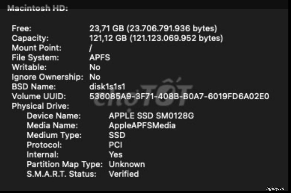 Không có nhu cầu sử dụng nên mình muốn bán lại MacBook Air
