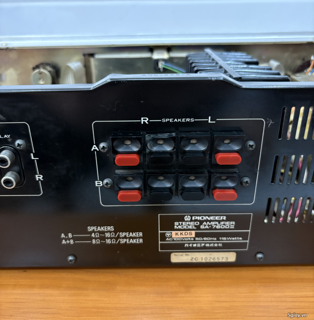 Amply Pioneer SA-7600II cổ kính, Còn Denon Sansui luxman JBL Bose - 1