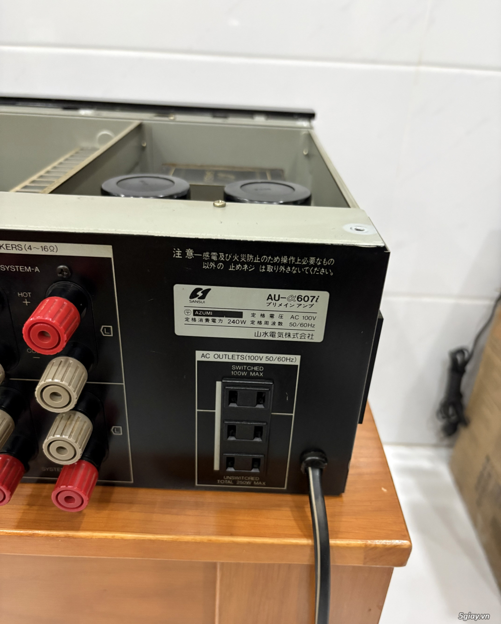 Amply Sansui @607i, 240w, siêu bền, mặt gương tuyệt đẹp - 3
