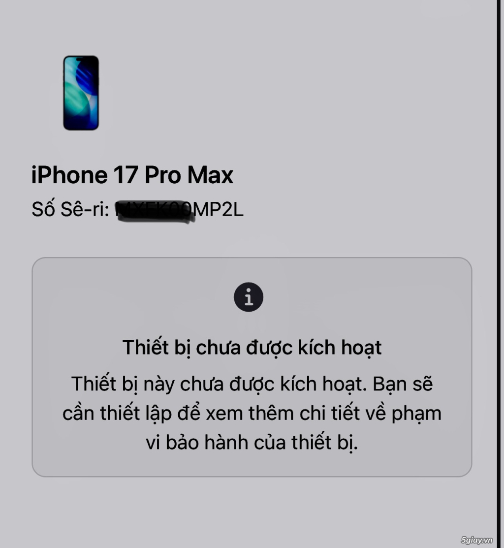 17 Pro max 256G Silver ZP/A Mới 100% New Seal ! - 3