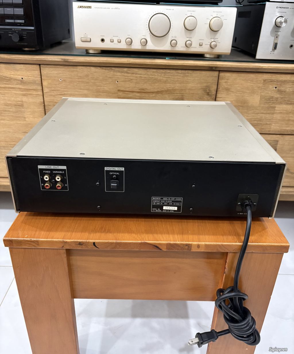 CD sony XA5ES Hi-end Khủng long, Còn Denon Sansui luxman tannoy - 4