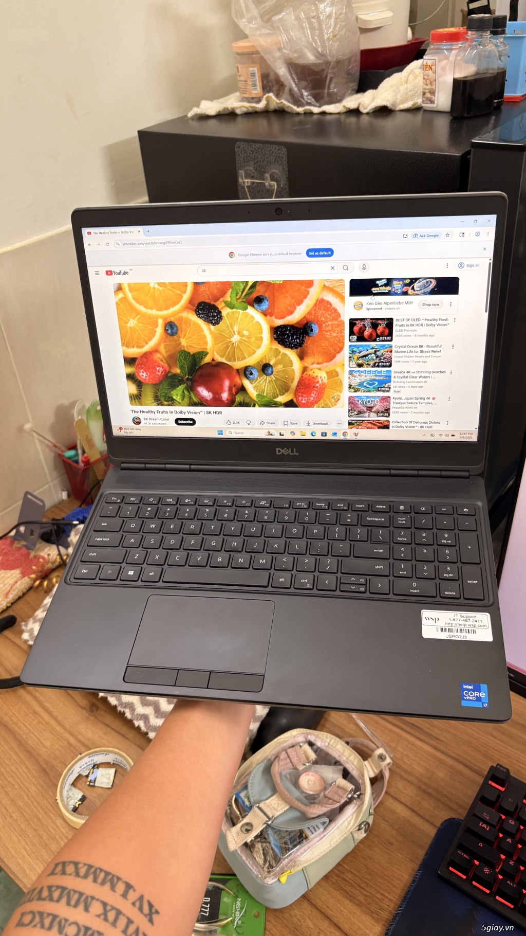 Dell Precision 7560 i7-11850H Ram 16G SSD 512G T1200 4G máy zin đẹp - 3