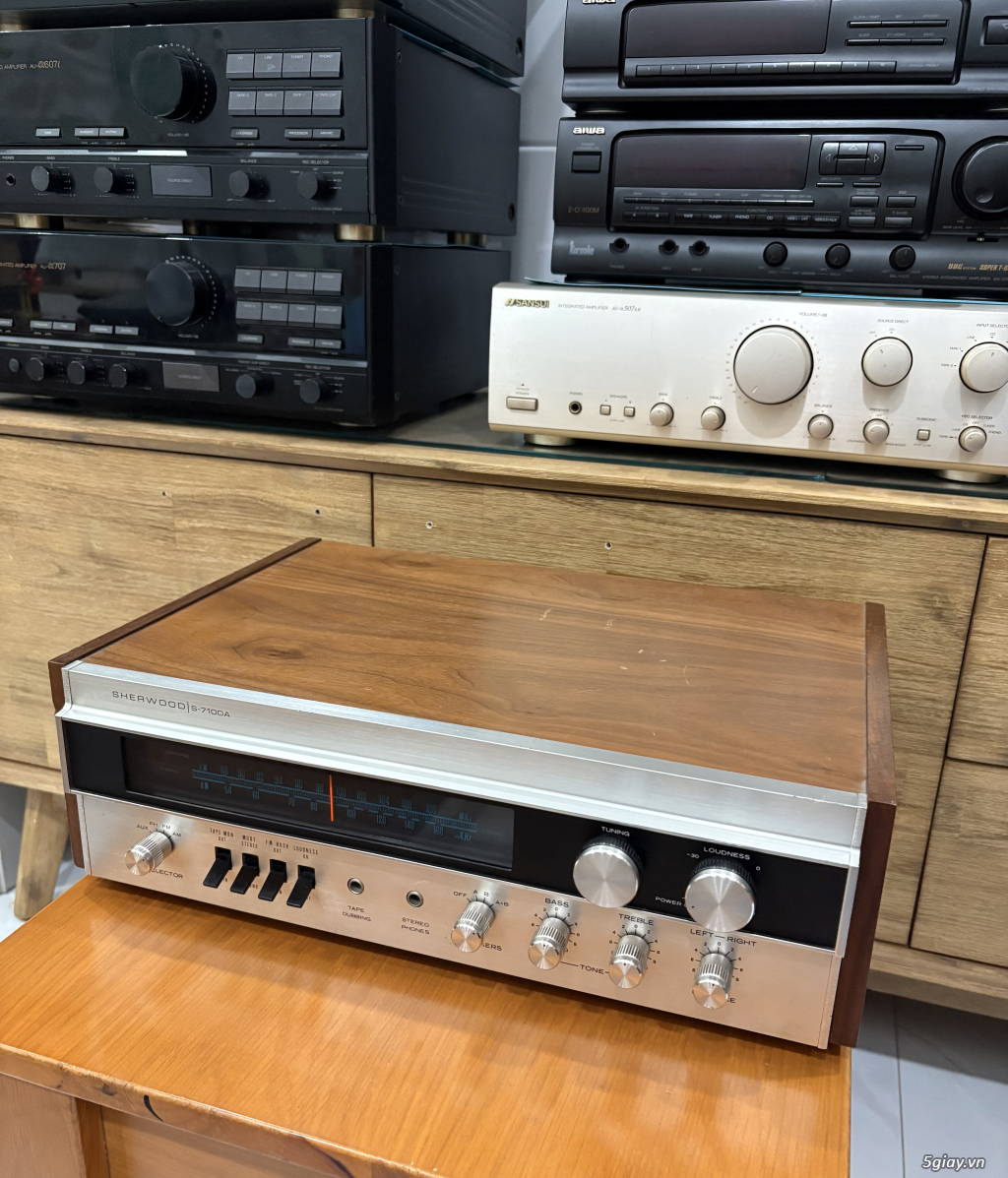 Amply Sherwood S-7100A, Còn Denon Sansui Luxman JBL