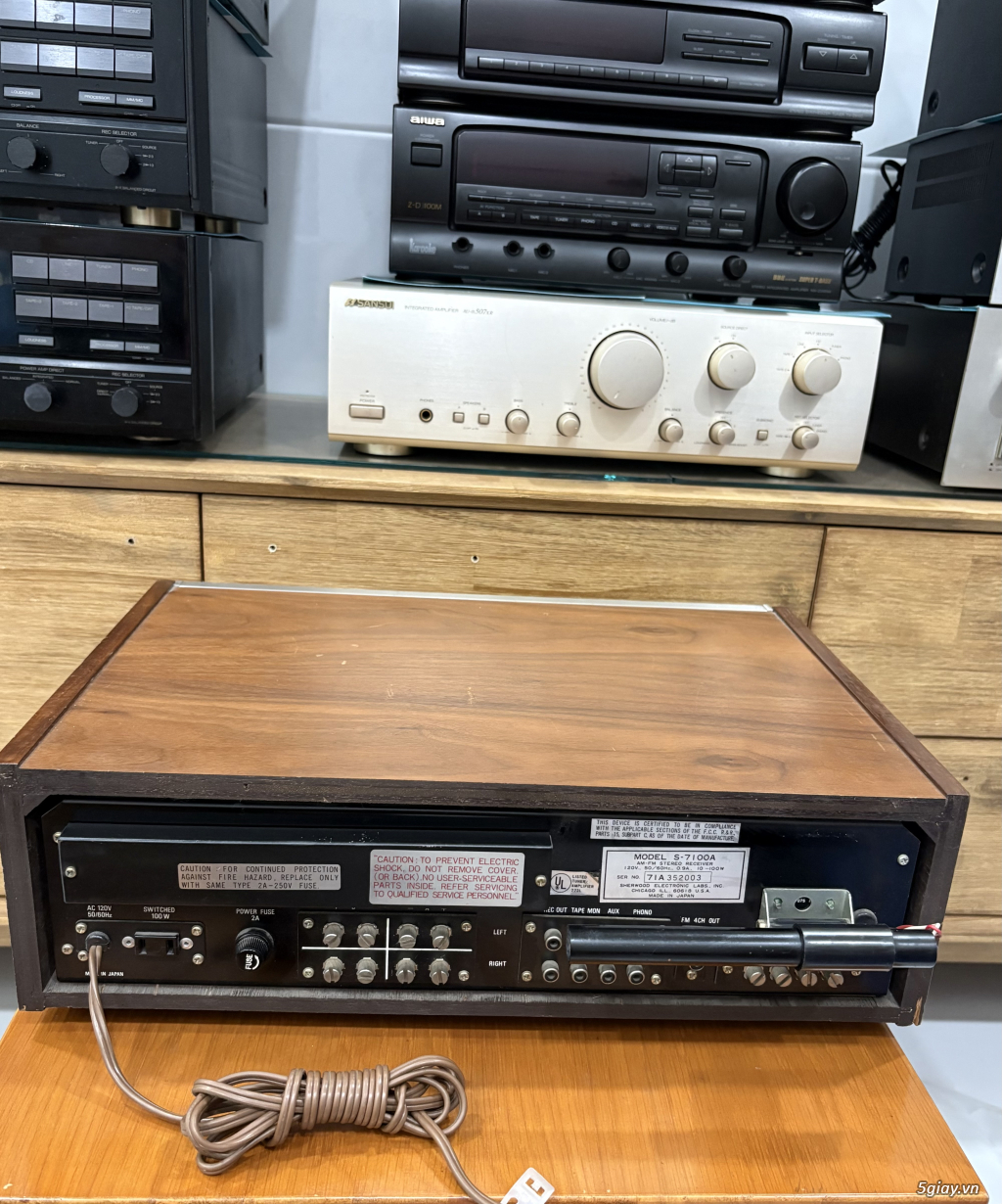 Amply Sherwood S-7100A, Còn Denon Sansui Luxman JBL - 2