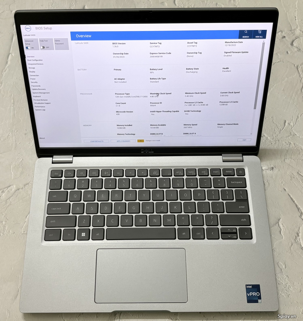 Dell Latitude 5430 i7-1265 Ram 16G SSD 256G zin đẹp - 3
