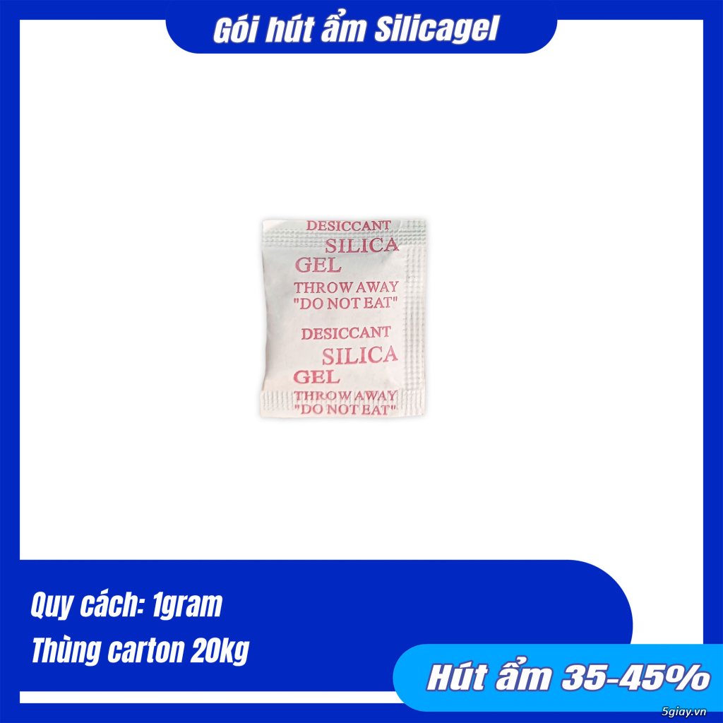 Gói hạt hút ẩm SilicaGel - 6