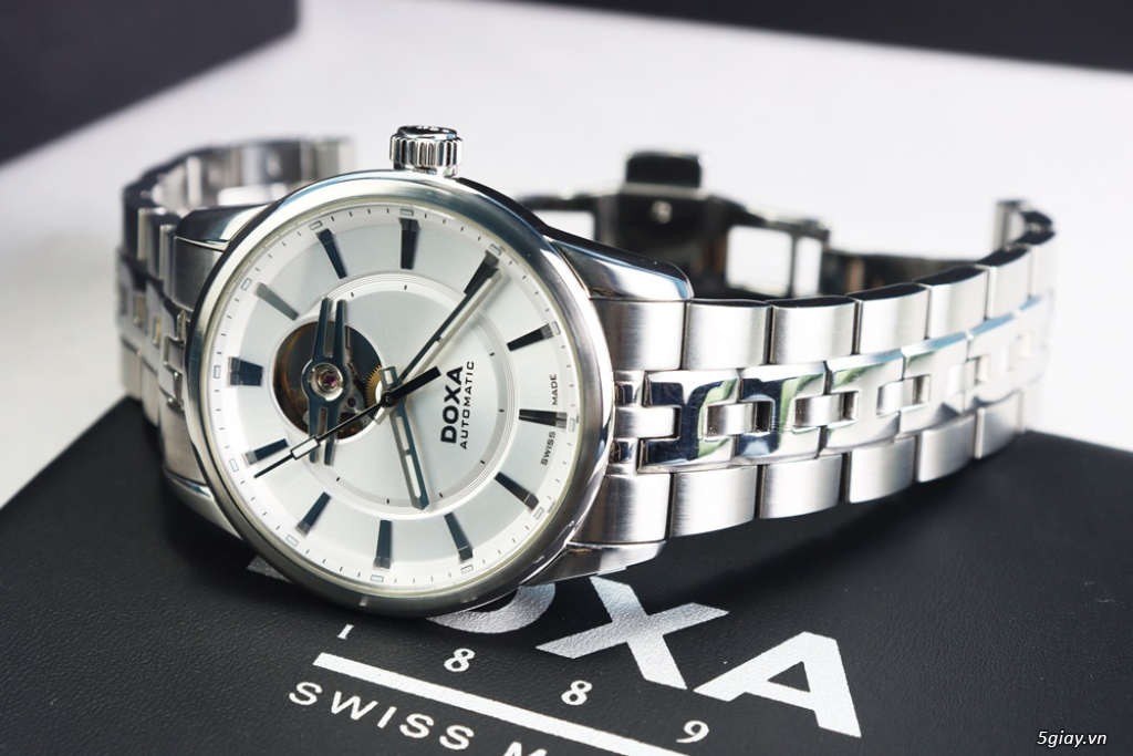 Doxa Nam Open Heart Executive D211SSV Automatic, size 41mm Fullbox - 4