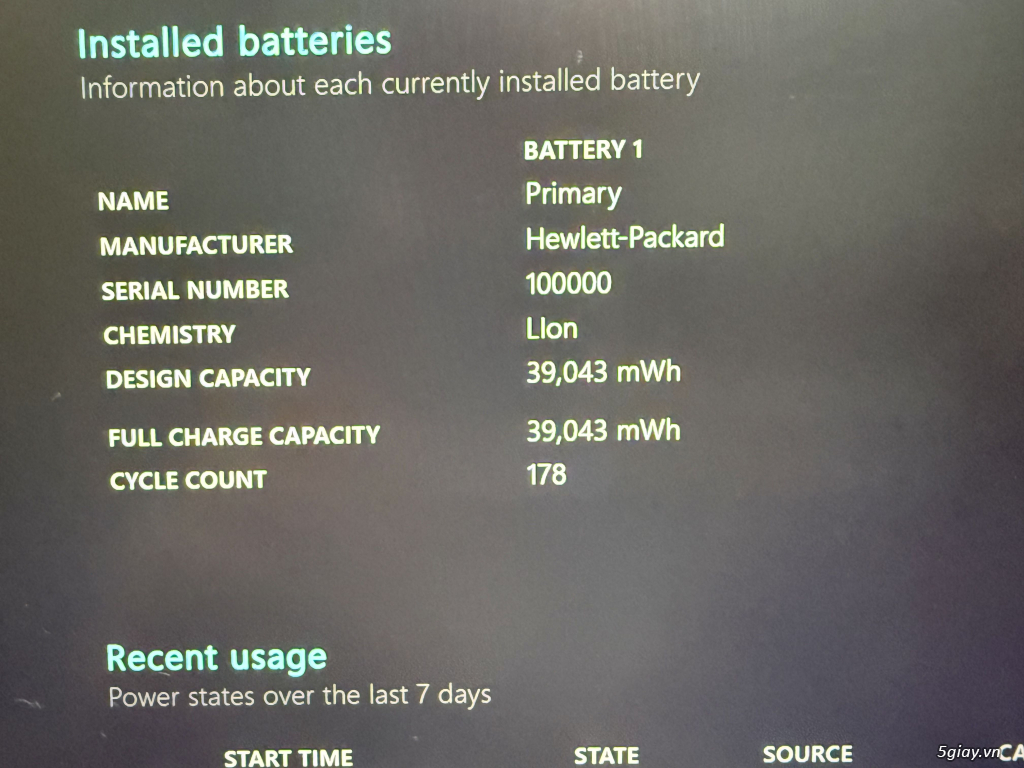 HP thế hệ 12 - Nguyên TEM DGW - PIN 100% . - 1