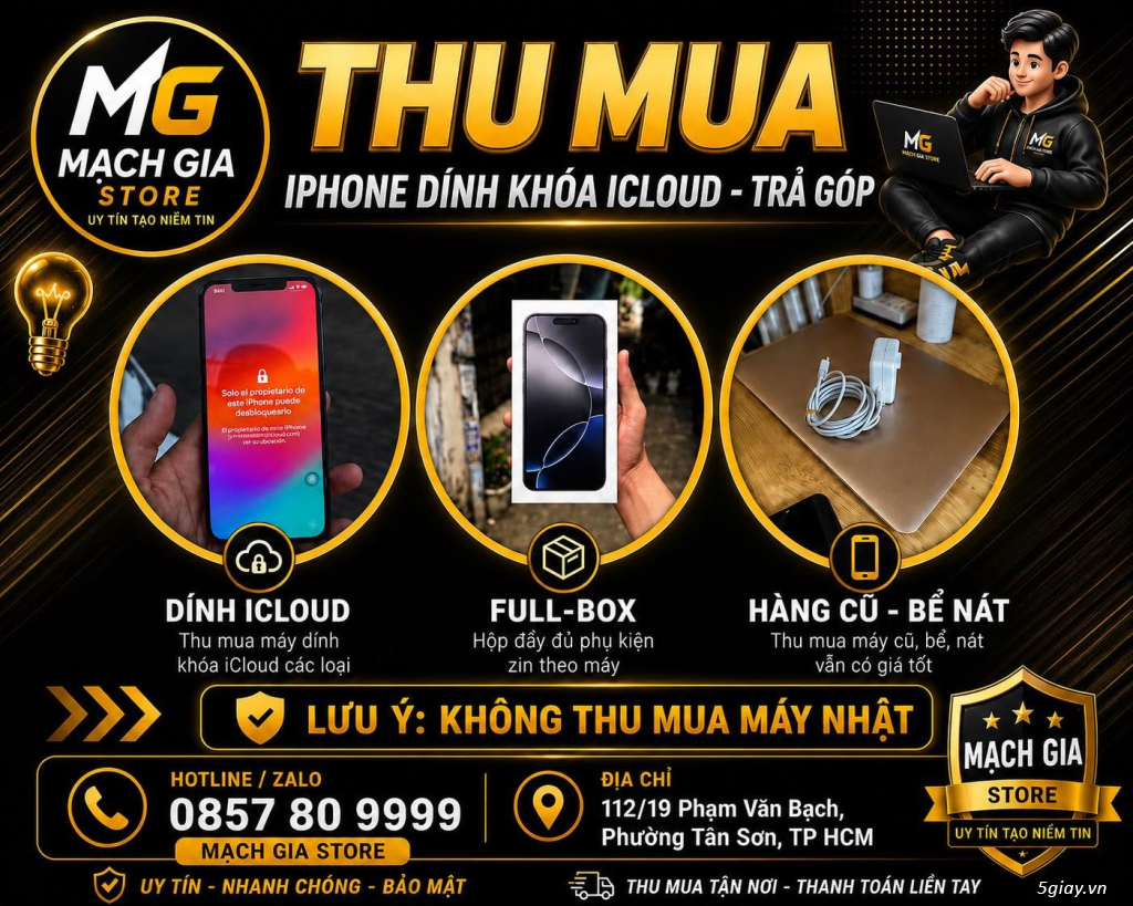 Thu mua iphone dính icloud 0857809999