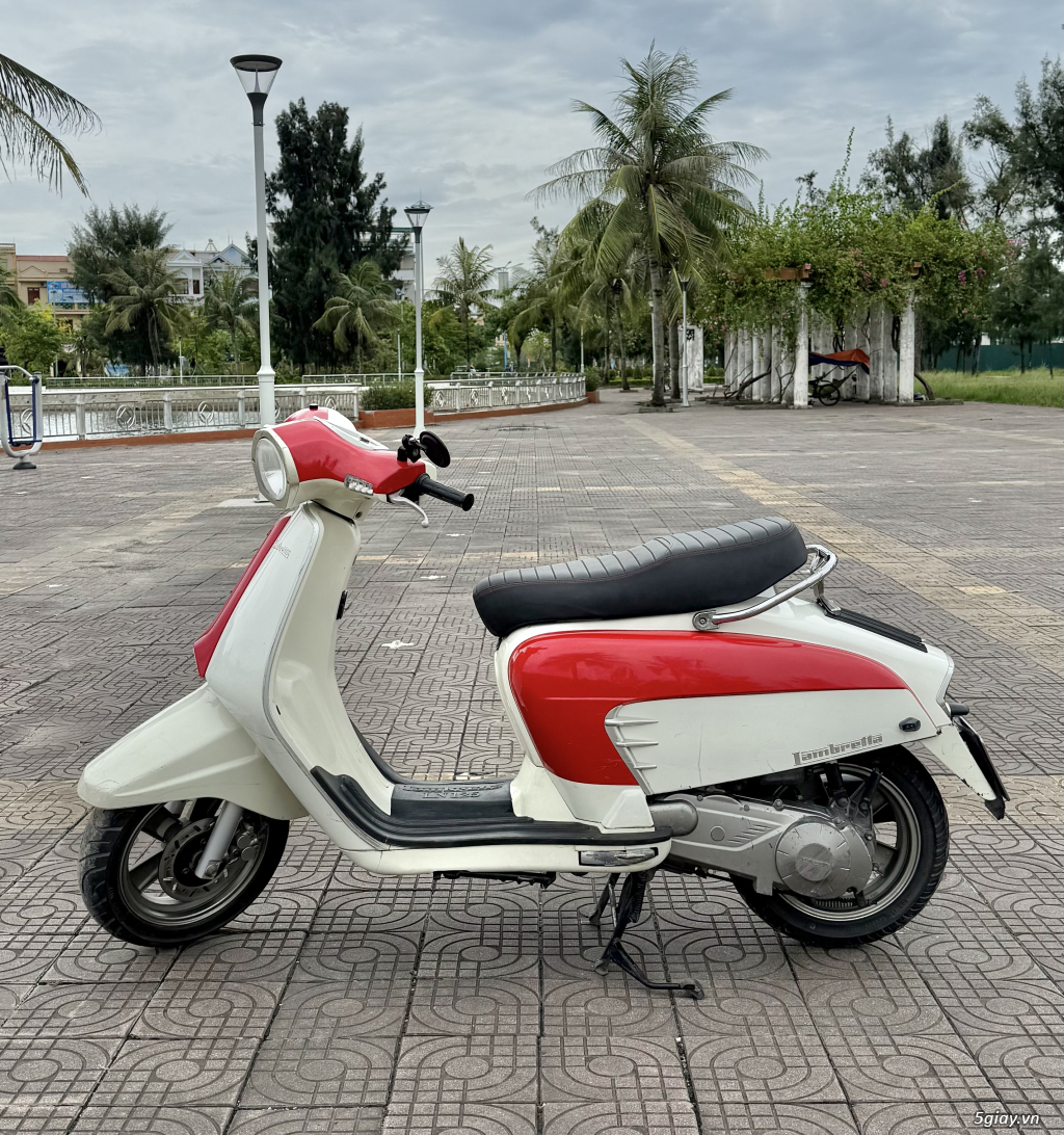 Lambretta LN125 nhập khẩu màu Trắng Đỏ - 3