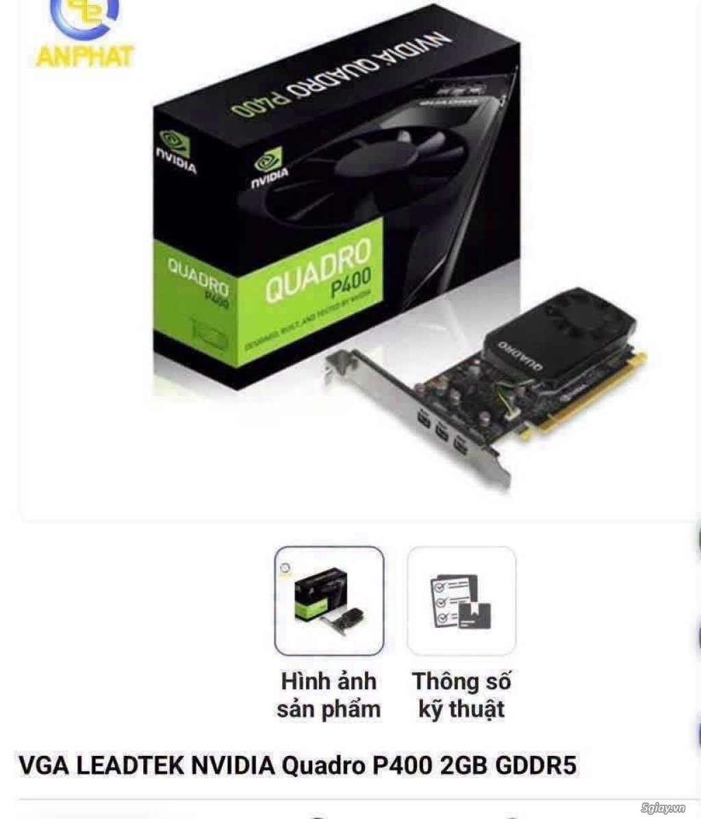 Vga Gtx P400 2G ddr5 like new 99% - 2
